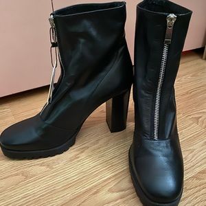 Zara Leather Ankle Boot